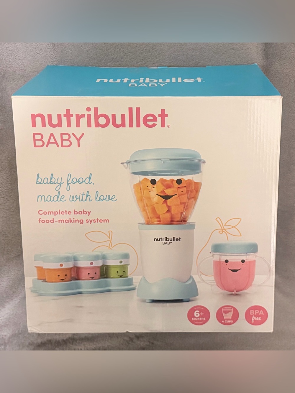 Nutribullet Baby - NBY50100 - Baby Complete Food Making System - New In Box